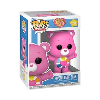 Imagen de Funko Pop! Animation: CB40 Hopeful Heart Bear Brilla en la Oscuridad CH Care Bears Figura de Vinilo Coleccionable Idea Regalo Mercancia Oficial Juguetes para Niños y Adultos TV Fans