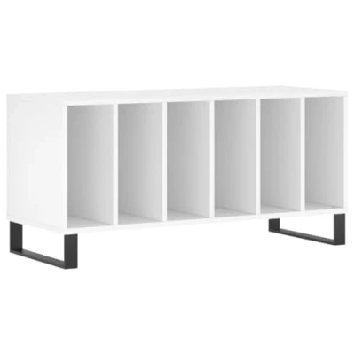Imagen de vidaXL Mueble para Discos Madera contrachapada Blanco 100x38x48 cm