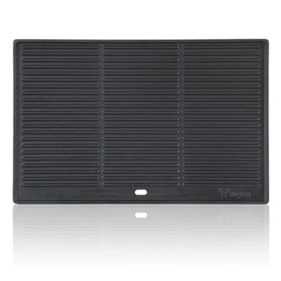 Imagen de BBQ Toro Plancha Rectangular de Hierro Fundido 48 x 31,5 cm Placa Reversible, Uso por Ambos Lados Universal y Maciza para Barbacoa Carbón Gas, Accesorio Barbacoa, Sartén