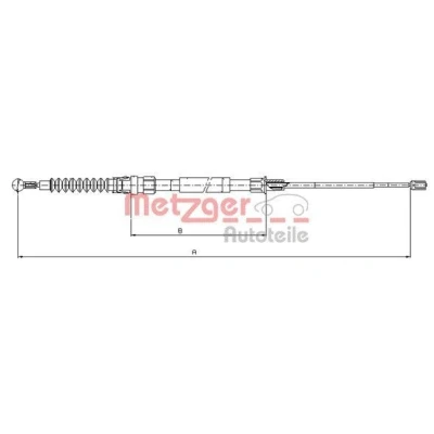Imagen de METZGER 10.7518 Cable de Freno Mano izquierda 1447/805 COFLE SEAT: Leon II Hatchback, Altea, VOLKSWAGEN: GOLF 5, 6, 6