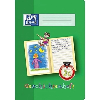 Imagen de Oxford 100050092 Cuaderno (10 unidades, A4, clase 2, líneas 2G, 16 hojas, 90 g/m2), color verde