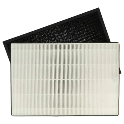 Imagen de vhbw Set de Filtro 2 uds. Compatible con Ideal AP35H, AP35 purificador Aire carbón Activo, Hepa
