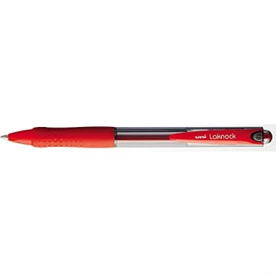 Imagen de Uni Ball Laknock Bolígrafo de punta retráctil (12 unidades, 0,7 mm), color rojo