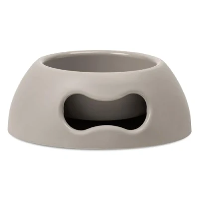 Imagen de United Pets Pappy Comedero para Perros, Eco Friendly,Made in Italy, Gris, S, 350 ml