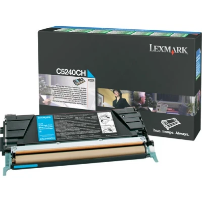 Imagen de C534dtn Lexmark C5240CH toner cian XL (original)
