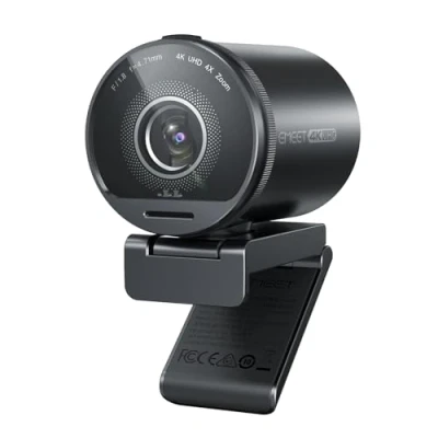 Imagen de EMEET Webcam 4K S800, cámara Web Ultra con 2 micrófonos reducción de Ruido, Campo visión 73, corrección luz, 1080p@60FPS HDR, 1080p para transmisión en Vivo, Juegos, Zoom