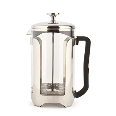 Imagen de La Cafetière Roma Cafetera de acero inoxidable, 12 tazas, color plateado, en caja regalo