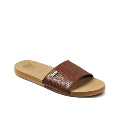 Imagen de Reef Bliss Nights Slide Sandalias planas, Mujer, Talla: 41, Brunette Piel de imitación alta calidad