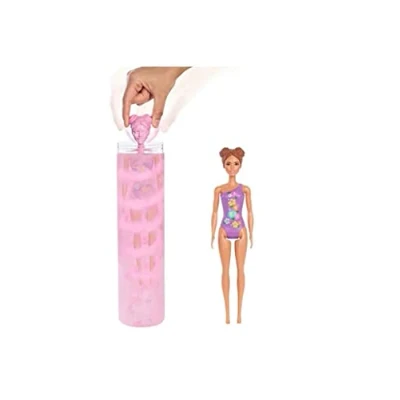 Imagen de Barbie Color Reveal Arena y Sol, muñeca Sorpresa con bañador Accesorios de Moda Verano Juguete Mattel GTR95