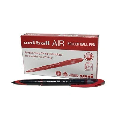 Imagen de Uni Ball Uba 188 Air Micro, 12 Unidades, Rojo