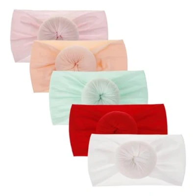 Imagen de DRESHOW Diademas Bebé Niña Nylon Mariposa Diadema Elástica Niñas Banda para Cabeza Accesorio El Pelo Bebe Recien Nacida