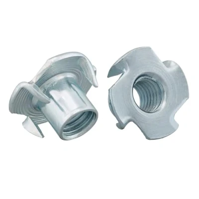 Imagen de Tuercas de impacto con 4 puntas acero galvanizado, disponibles en M4, M5, M6, M8, M10 (100 unidades, x 13 mm)
