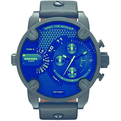 Imagen de Diesel Reloj Cronógrafo para Hombre de Cuarzo con Correa en Cuero DZ7257