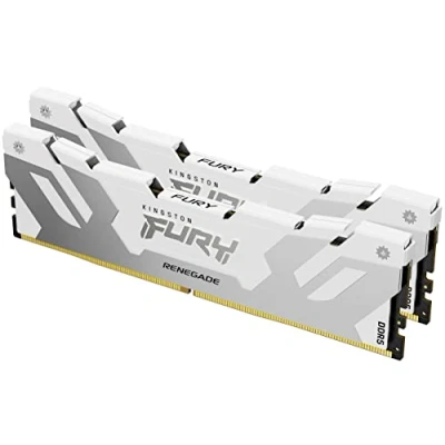 Imagen de Kingston Fury Renegade DDR5 Plata/Blanco XMP 48GB 8400MT/s CL40 CUDIMM Memoria Gamer para Ordenadores de sobremesa (Kit 2) KF584CU40RWK2 48