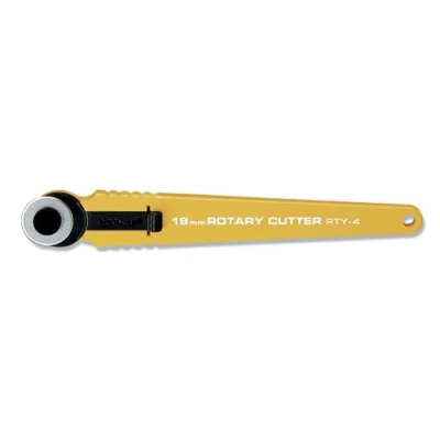 Imagen de Olfa Quick Change Rotary Cutter Cortador Giratorio de Cambio rápido, Plástico Acero aleado, Amarillo, 1 cm