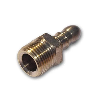 Imagen de BFG Acoplamiento de Manguera Gas, Rosca Macho 3/8&quot; BSP Izquierda x Acanalado 9 10mm, Latón, para Regulador Gas Butano o Propano