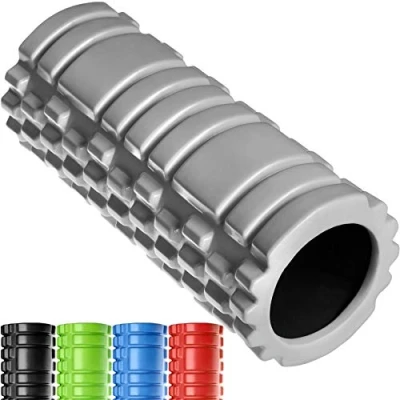 Imagen de TecTake Rodillo de Espuma para Masaje Muscular, Puntos Gatillo (Gris No. 402845)