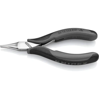 Imagen de Knipex Alicate de montaje para electrónica ESD con fundas multicomponentes 115 mm 35 12