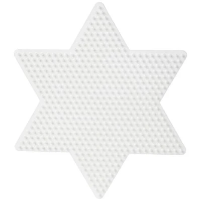 Imagen de Hama 269 Placa de Pines con Estrella Grande, Color Blanco, 17 x 14.5 0.5 cm