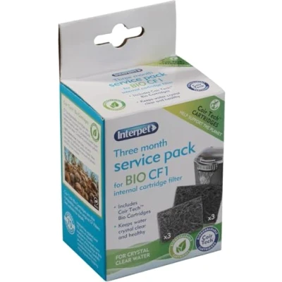 Imagen de Interpet Paquete de servicio 3 meses para el filtro cartucho interno CF1 (3 x filtro, almohadilla Algaway)
