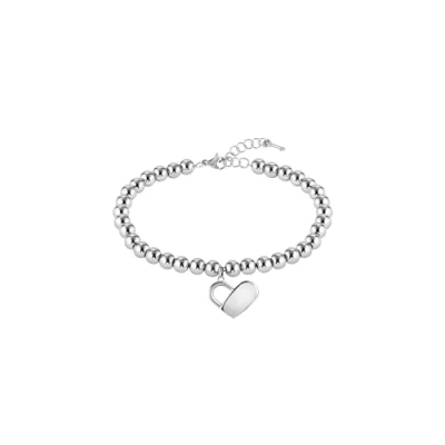 Imagen de BOSS Pulsera de Mujer Acero Inoxidable Sin Piedras Preciosas, Plateado, One Size
