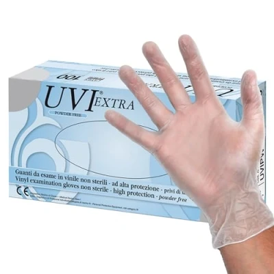 Imagen de DOC Guantes de vinilo sin talco, no estériles, libres látex, L, paquete 100, 25692
