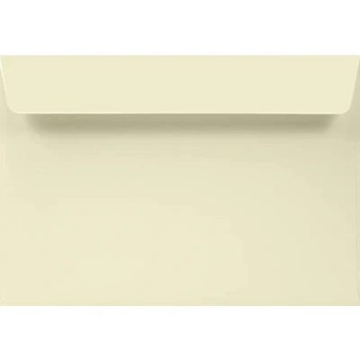 Imagen de Netuno 100 sobres grandes suaves de marfil C5 162 x 229 mm 120 g Aster Smooth Ivory solapa recta autoadhesiva sin ventana elegantes para invitaciones bodas tarjetas folleto cupones volantes