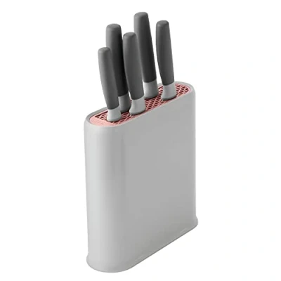 Imagen de Berghoff 3950173 Set tacoma universal + 5 cuchillos, hoja acero inoxidable, mango tacto suave, color gris