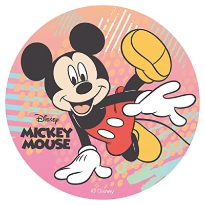 Imagen de Dekora Decoracion Tartas de Cumpleaños Infantiles en Disco Oblea Disney Mickey Mouse 20 cm