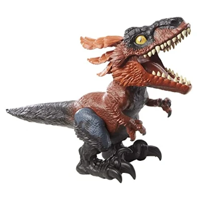 Imagen de Mattel Jurassic World Uncaged Dinosaurio de fuego Figura acción con sonidos y sensores interactivos, juguete +4 años (GYW89)