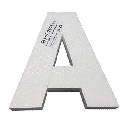 Imagen de Decoporex Letra A de poliestireno 20 cm Alto. expandido.
