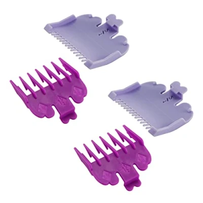 Imagen de Junguluy 4 piezas/set máquina de corte pelo peine barba maquinilla afeitar cortadora cuchillas