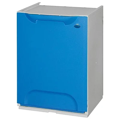 Imagen de Art Plast Eco LOGICO Papelera Reciclaje en Polipropileno, con depósito el Interior, Azul, 47x34x29