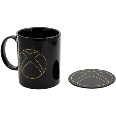 Imagen de Set de Taza Xbox y Posavasos Metal Cerámica con Posavasos, Regalo para Gamers, Producto Oficial, 300ml
