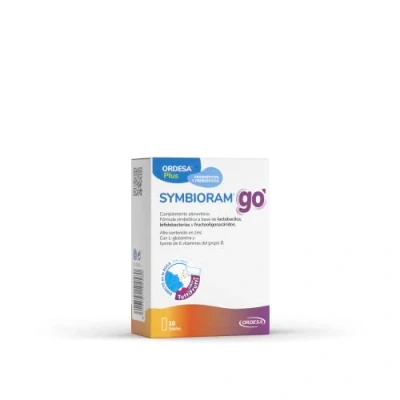 Imagen de Symbioram Go 10 Sticks Bucodispersables Complemento Alimenticio Para Molestias Digestivas con Lactobacilos y Bifidobacterias