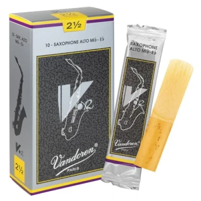 Imagen de Vandoren SR6125 Caja de 10 cañas v12 n.2.5 para saxofón alto