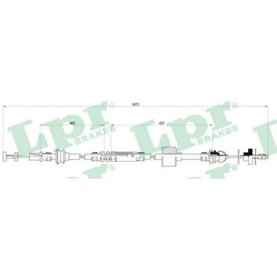 Imagen de LPR C0455C Cable de Embrague con reajuste manual VOLKSWAGEN: Polo III Hatchback, Lupo / 3L, Classic, SEAT: Arosa