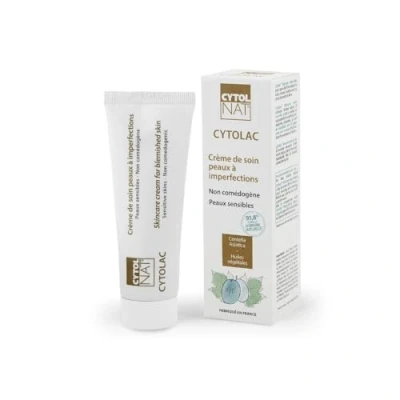 Imagen de Cytolac Crema Anti Imperfecciones pieles sensibles con tendencia acneica Limpia, calma e hidrata las Reducción visible y duradera del número de puntos negros 50 ml