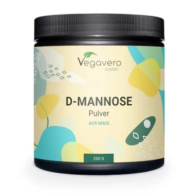 Imagen de D Mannose Polvo 99% PURA Vegavero® 250 g Para 4 Meses Infecciones Urinarias y Cistitis Testado en Laboratorio SIN ADITIVOS Vegano