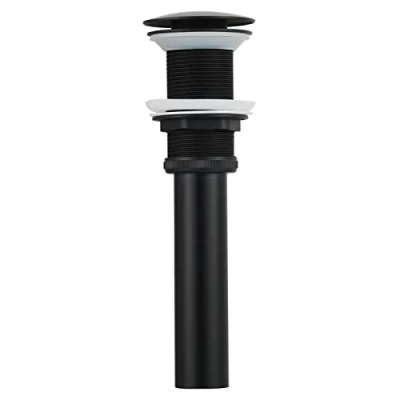 Imagen de CIENCIA Pop Up Tapones de Desagüe Válvula para Lavabo sin Rebosadero, Latón Lavabo, Negro, BW03B 1