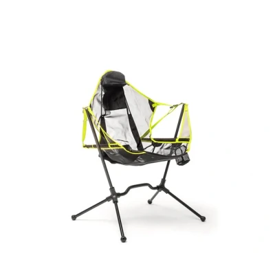 Imagen de InnovaGoods® Silla Plegable KAMPROCK, Playa, Camping Resistente, con reclinación, portavasos y Bolsillo, Aire Libre. Incluye Bolsa de Transporte.