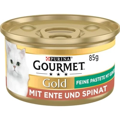 Imagen de Gourmet Purina Gold Pasta Fina para Gatos, alimento húmedo (12 latas de 85 g)