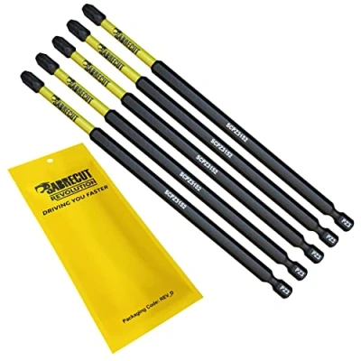 Imagen de 5 x SabreCut SCPZ3152_5 152 mm PZ3 Juego de puntas destornillador impacto magnético Pozi Pozidriv Heavy Duty Compatible con Dewalt Milwaukee Bosch Makita y más