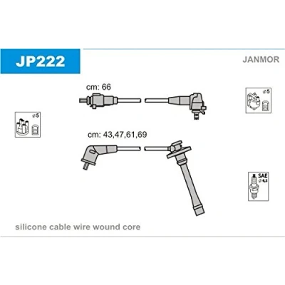 Imagen de Juego de cables encendido JANMOR JP222