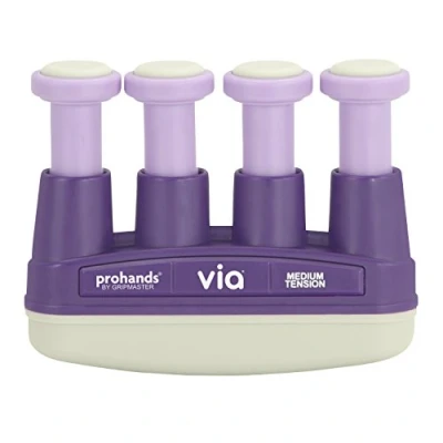 Imagen de prohands by Gripmaster VIA Aparato entrenador de dedos, color Violeta Media