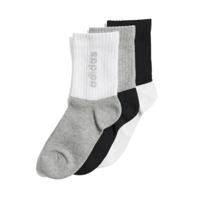 Imagen de adidas Unisex niños LINEAR KIDS CREW SOCKS 3PP, black/white/medium grey heather, 5 6 Years
