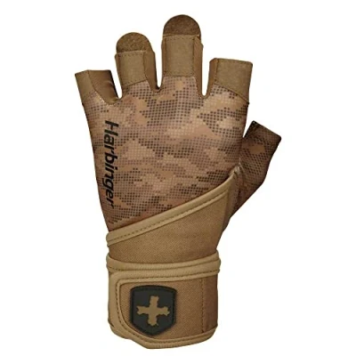 Imagen de Harbinger Pro Wristwrap 2.0 Guantes de Halterofilia, Unisex, Tan, Medium