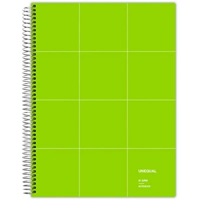 Imagen de Grafoplás 88522920 Cuaderno con Espiral, Cuadriculado 5 Mm, 100 Hojas, 90 g, Verde, A4