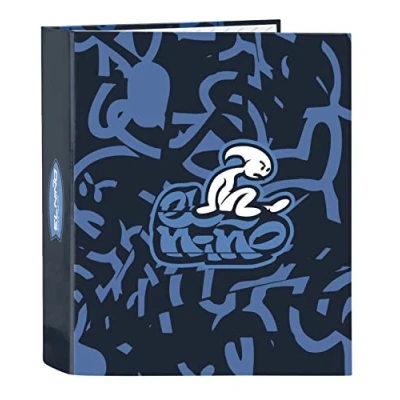 Imagen de Safta EL NIÑO Bahia Carpeta de Folio 4 Anillas, Ideal para Niños Diferentes Edades, Cómoda y Versátil, Calidad Resistencia, Jóvenes, 27x6x33 cm, Color Azul
