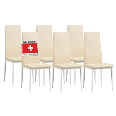 Imagen de Albatros 2707 Milano Set de 6 sillas Comedor, Beige